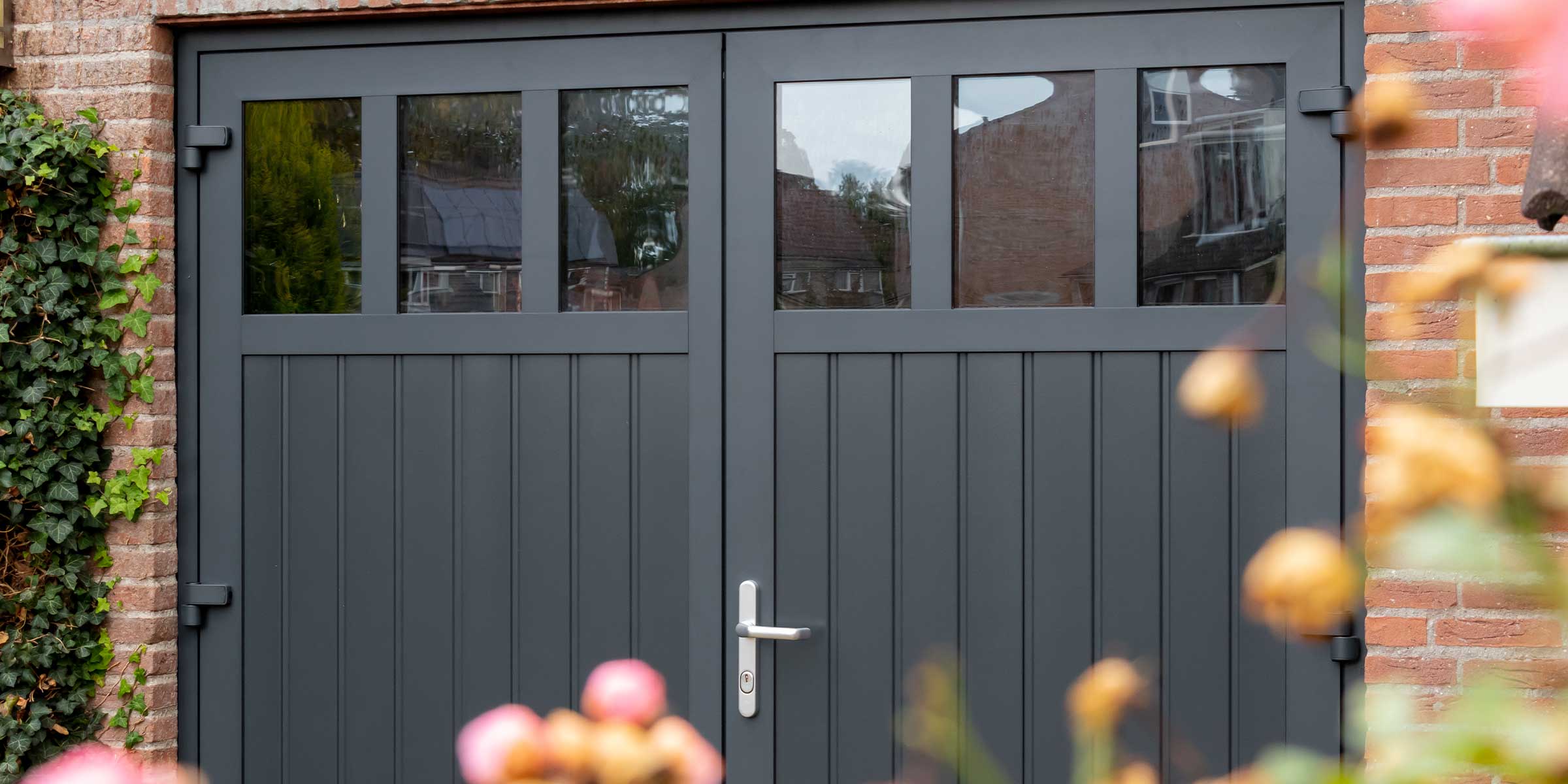 Openslaande deuren met glas